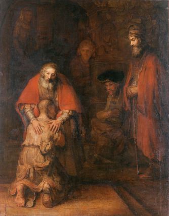 Le Retour du fils prodigue, Rembrandt, 1668.